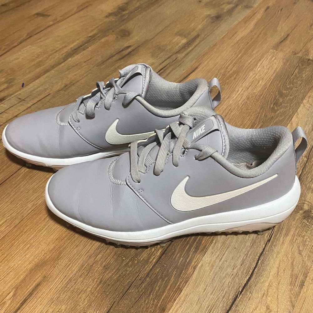 Nike Women's Golf‎ Shoes Light Grey White Swoosh Spiked Size 7 AR5582 002